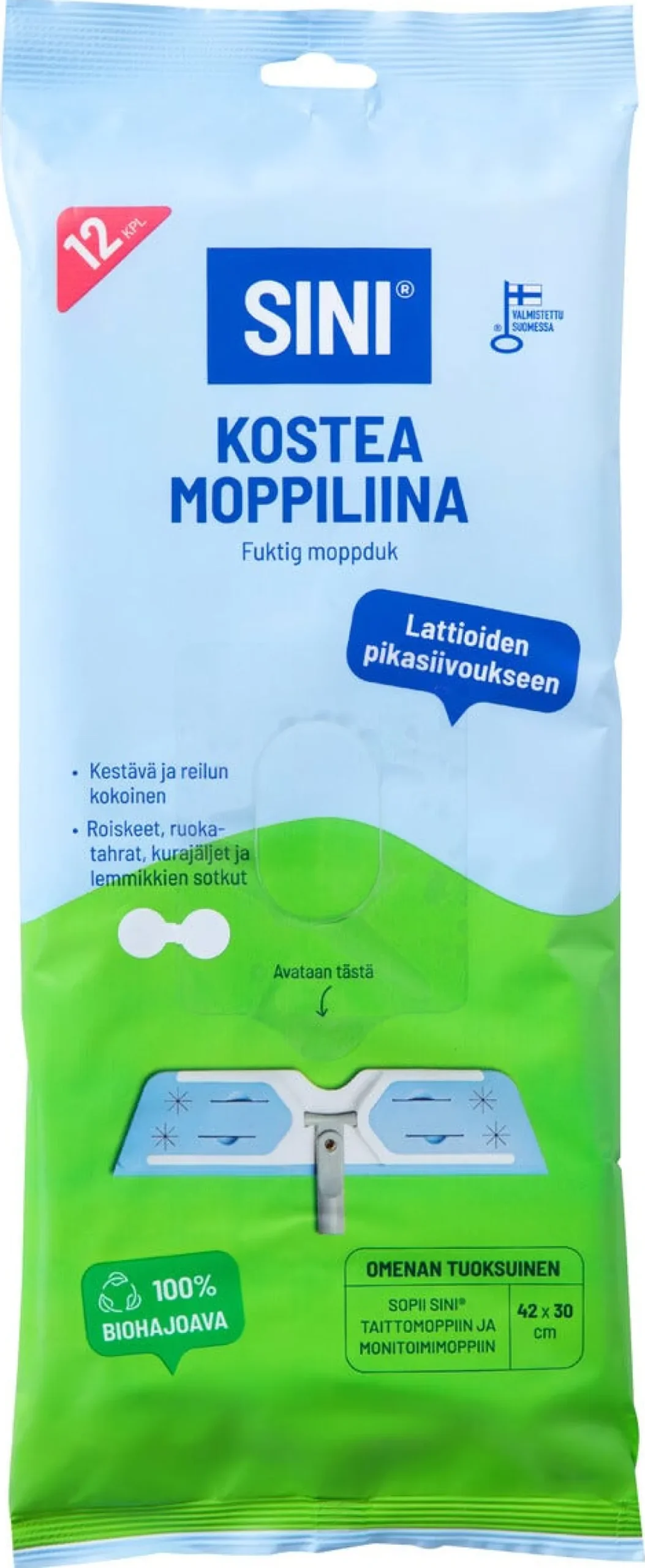 Sini engångsmopp refill golv, 12-pack