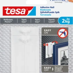 Självhäftande spikar Tesa, 2-pack