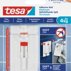 Självhäftande spikar Tesa, vita