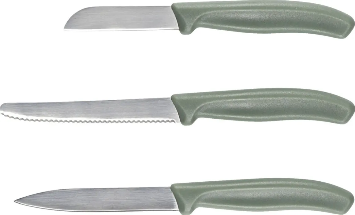 Skalknivar & grönsaksknivar, 3-pack