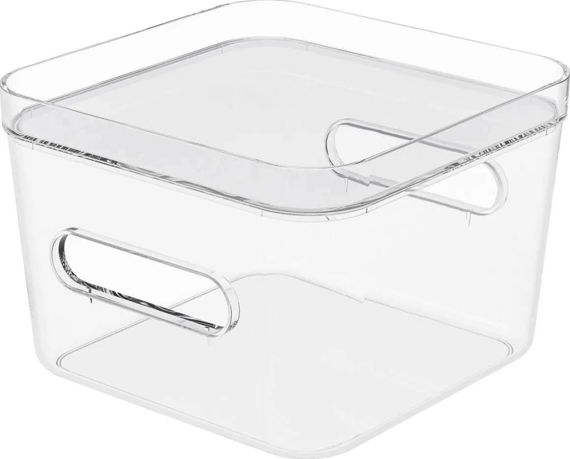 SmartStore Compact Square förvaringslåda plast, genomskinlig