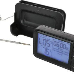 Stektermometer med trådlös digital display, alarm
