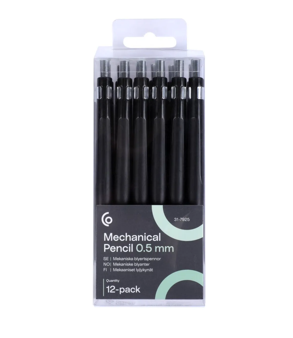 Stiftpenna blyerts 0,5 mm HB, 12-pack
