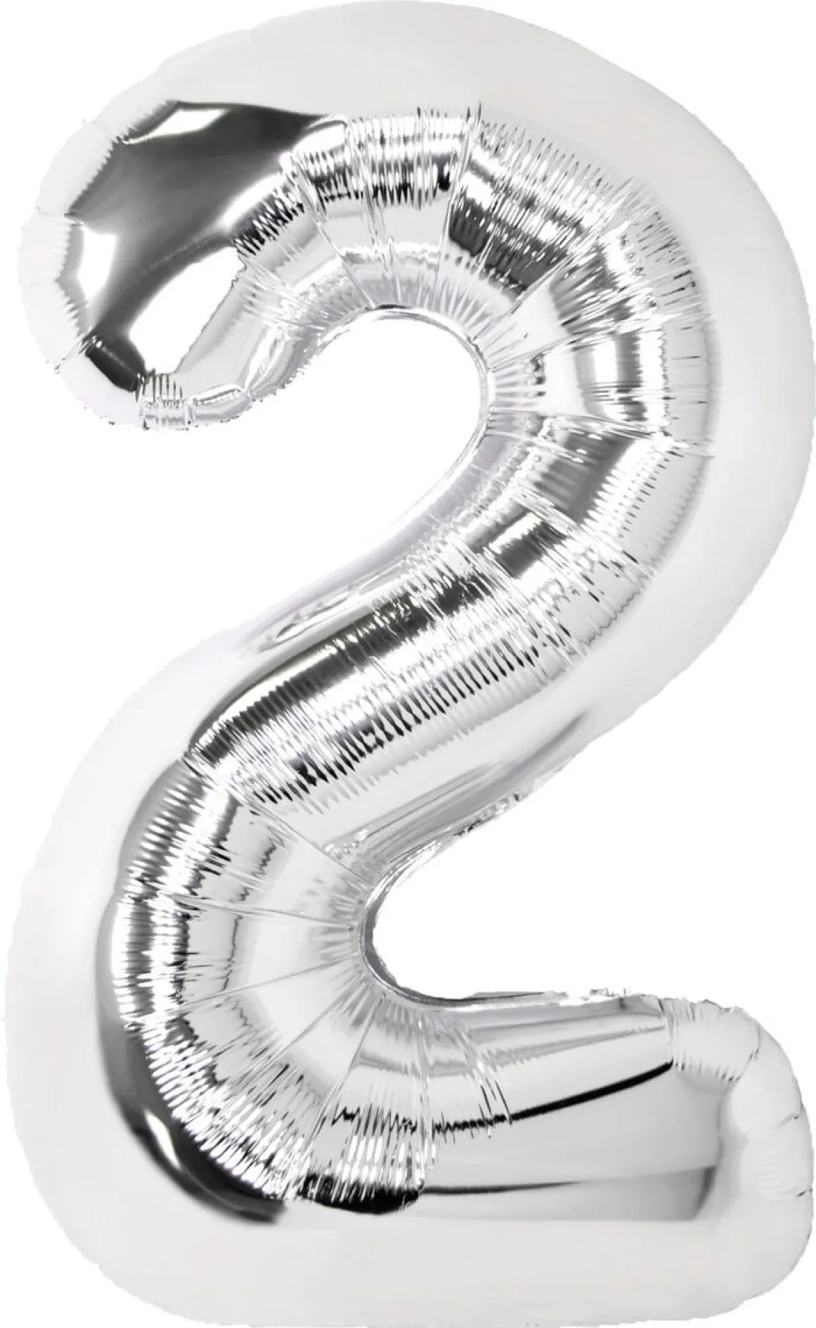 Stor sifferballong silver 82 cm, 0-9, 1-pack