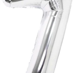 Stor sifferballong silver 82 cm, 0-9, 1-pack
