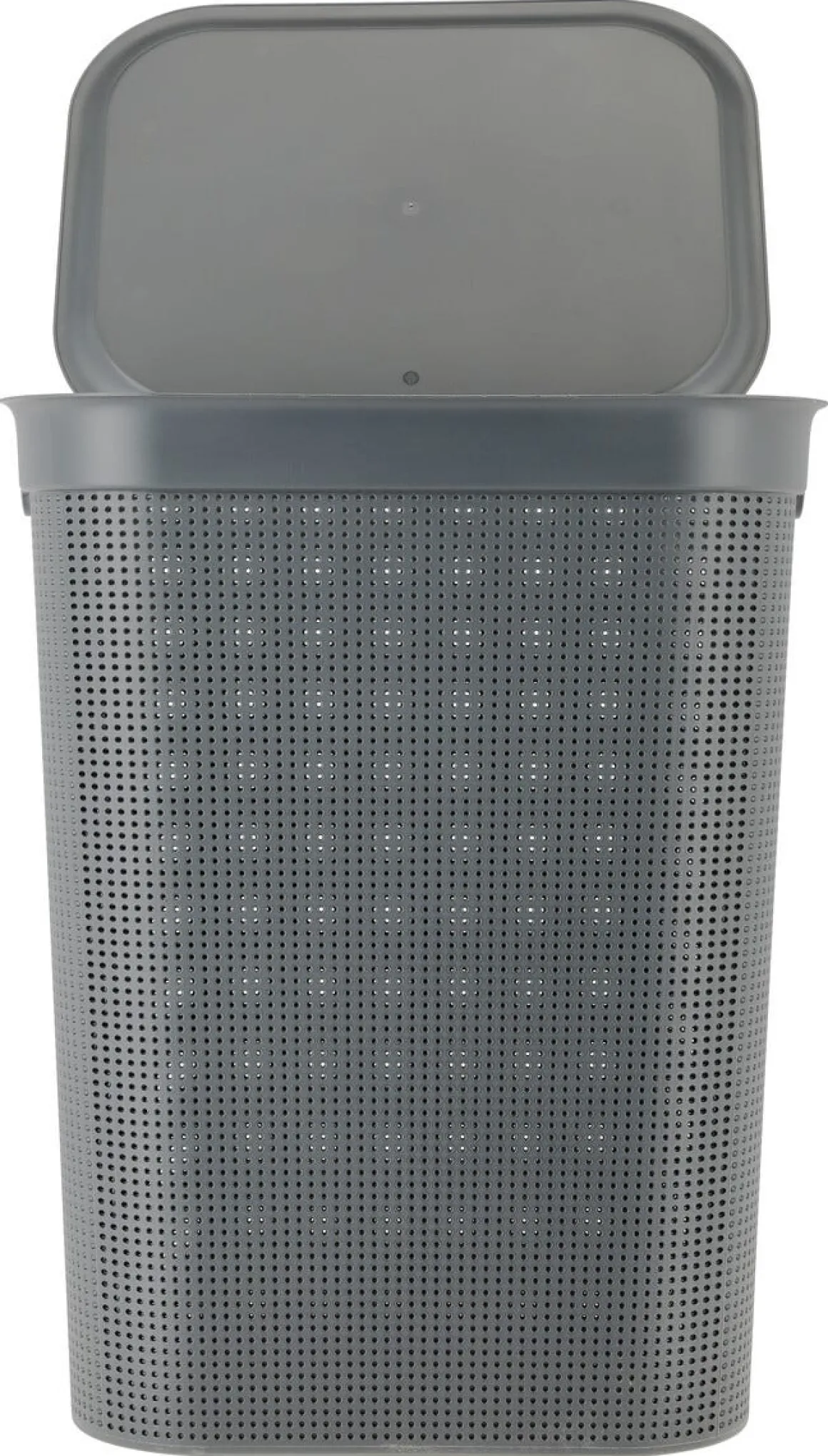 Stor tvättkorg med lock och handtag, 50 l