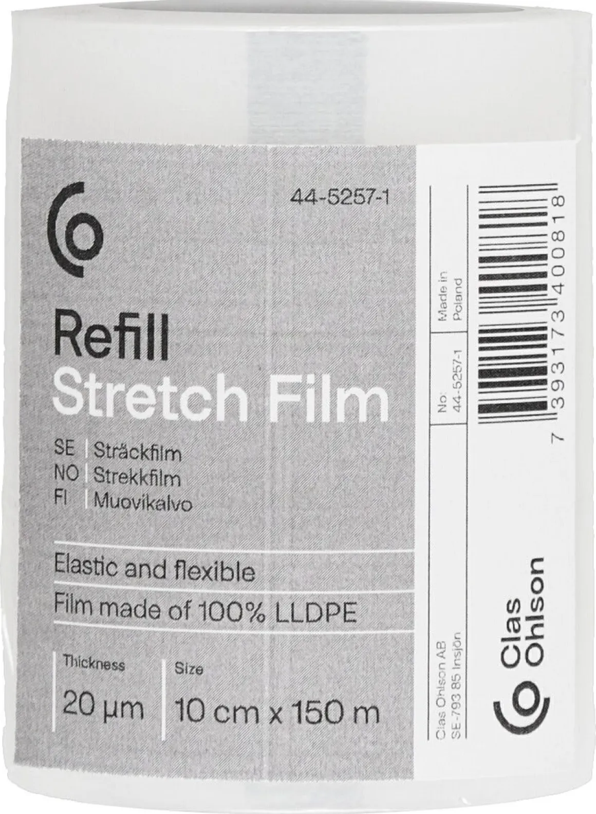 Sträckfilm refill 150 m x 10 cm