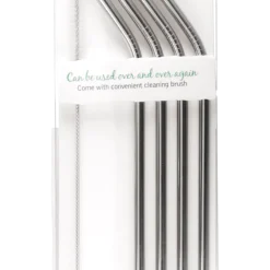 Sugrör i metall, 4-pack