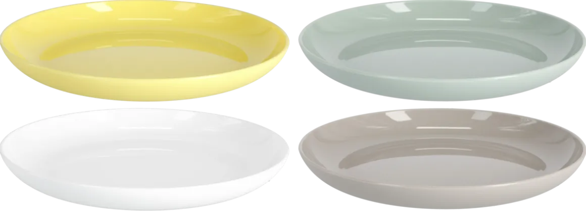 Tallrikar mix 20 cm, 4-pack