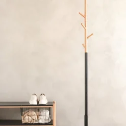 Tamburmajor svart trä, 6 krokar, 178 cm