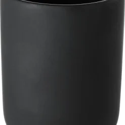 Tandborstmugg i stengods, svart