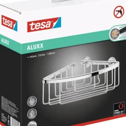 Tesa Aluxx duschkorg hörn självhäftande, krom