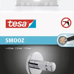 Tesa Smooz handdukskrok självhäftande, krom
