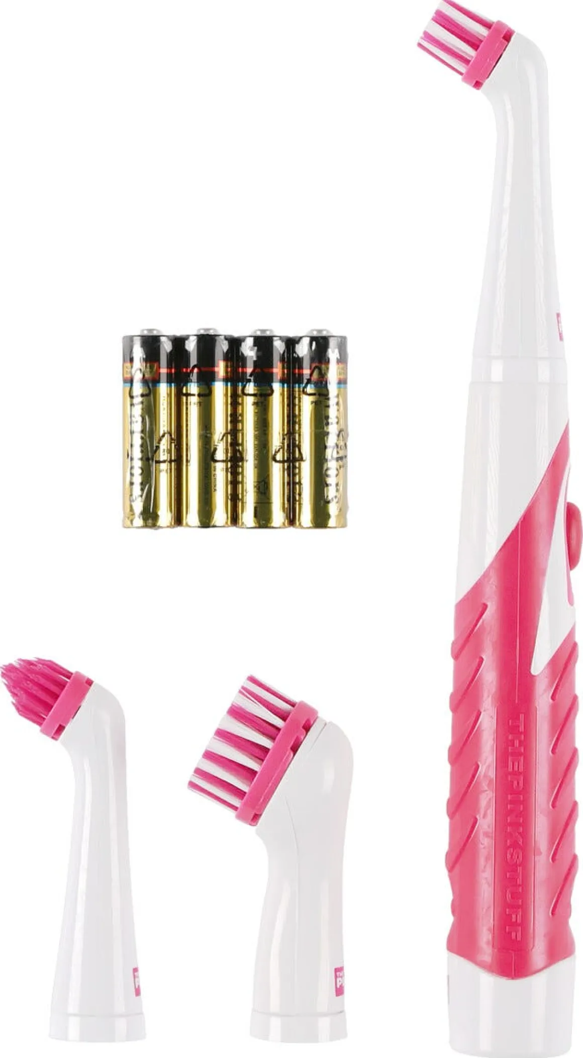 The Pink Stuff Miracle Scrubber Kit borste, batteri
