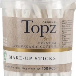 Topz Original Make Up Sticks bomullspinnar, 100-pack
