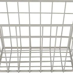 Trådkorg beige metall