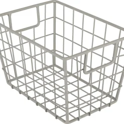 Trådkorg beige metall