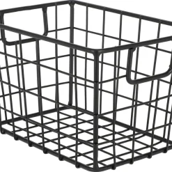 Trådkorg i svart metall
