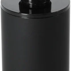 Tvålpump i plast, mattsvart, 350 ml