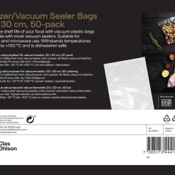 Vakuumpåsar mat mellanstora 22x30 cm 50-pack