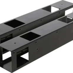 Ventura vedförvaringsbeslag svart, 370 x 63 mm, 2-pack