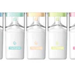 Överstrykningspennor pastell 5-pack