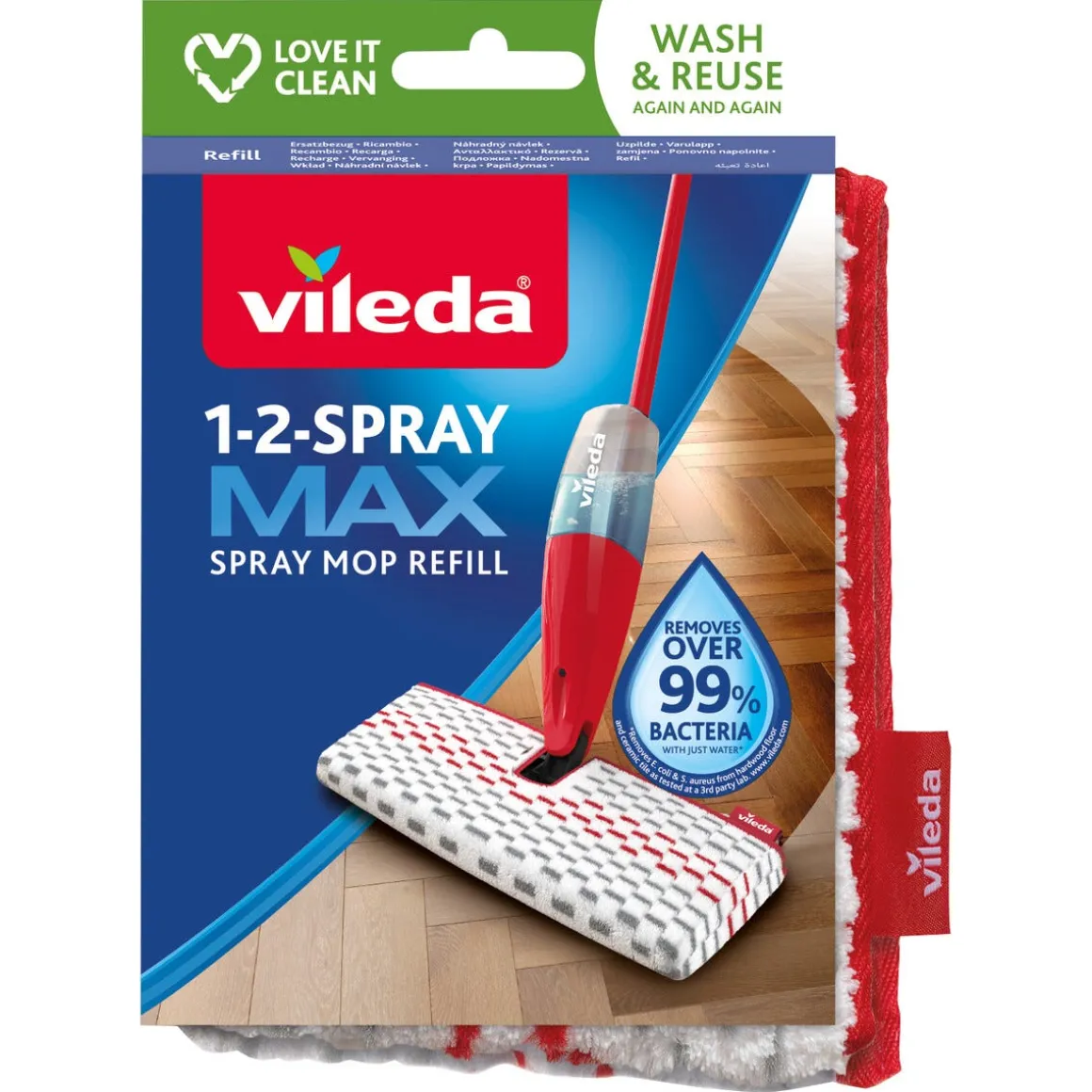 Vileda 1-2-Spray Max mopp refill