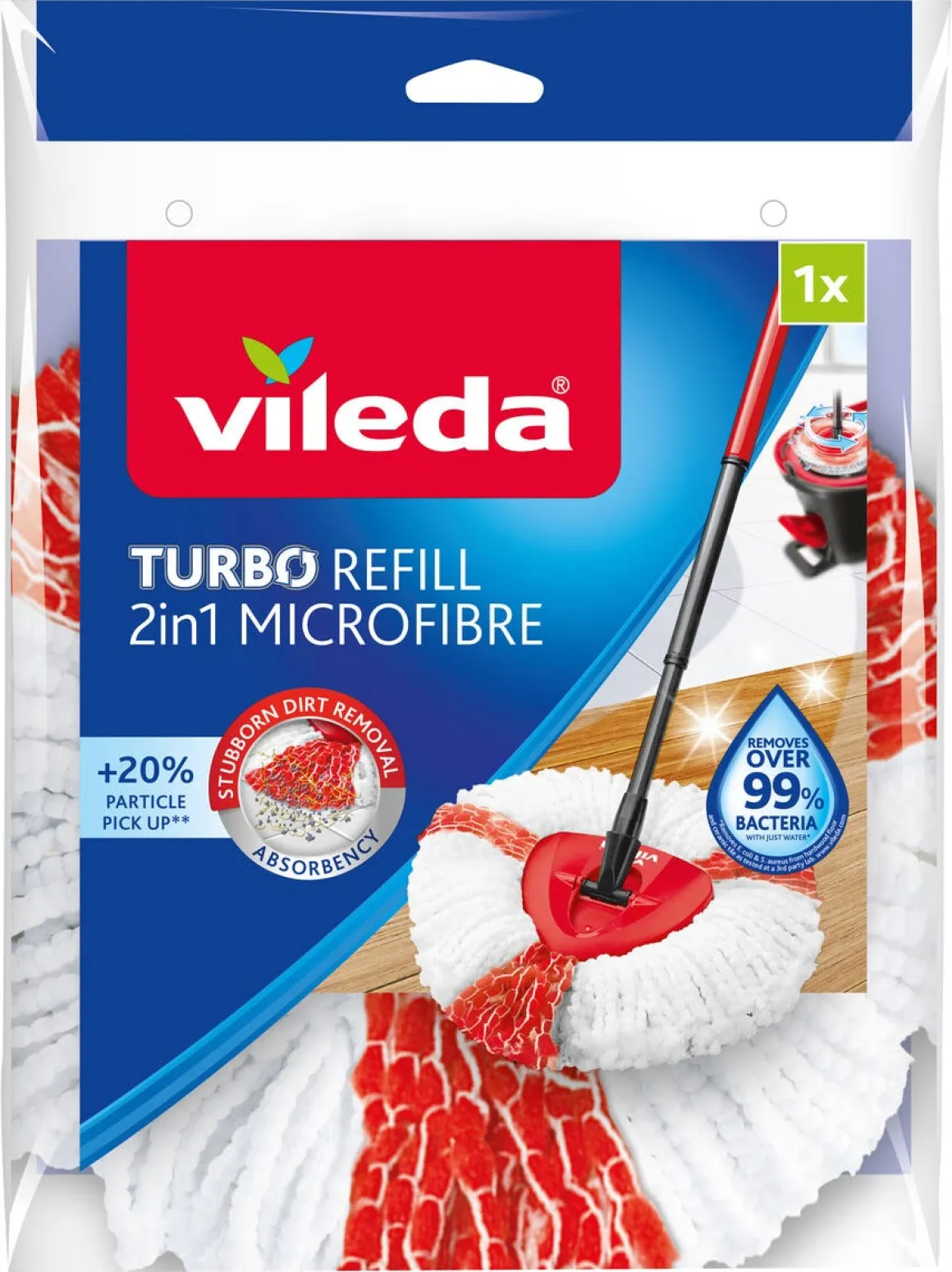 Vileda Turbo 2in1 Refill, trådmopp