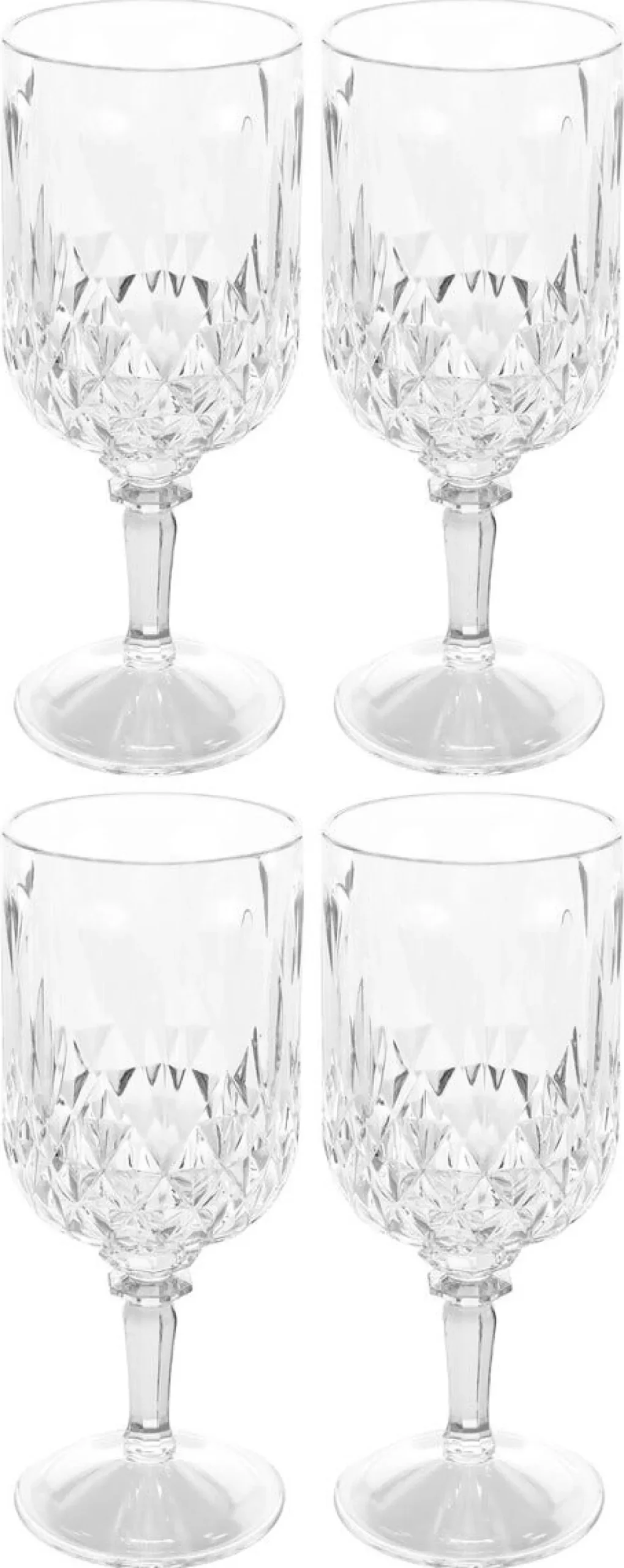Vinglas i plast 24 cl, 4-pack