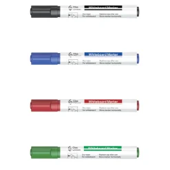 Whiteboardpennor rund spets, 4-pack