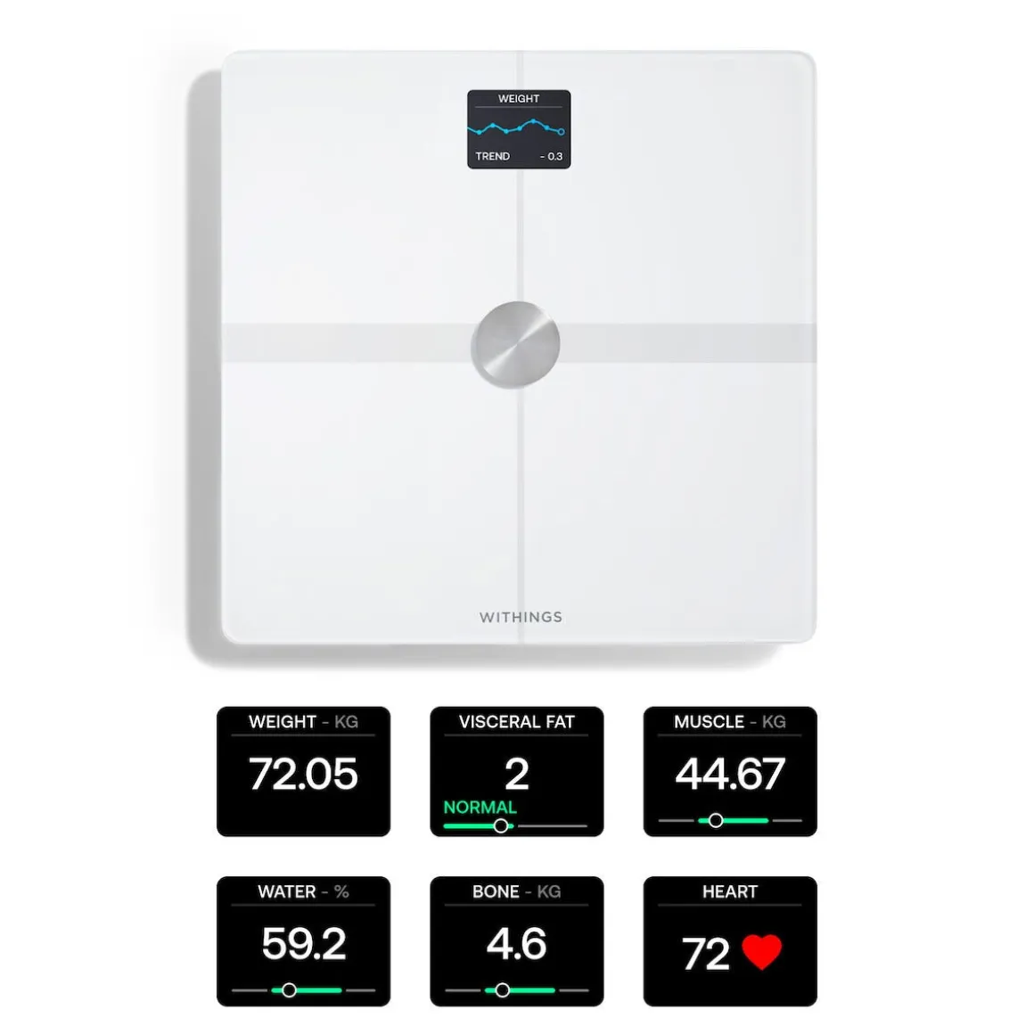Withings Body Smart badrumsvåg med kroppsanalys, WiFi