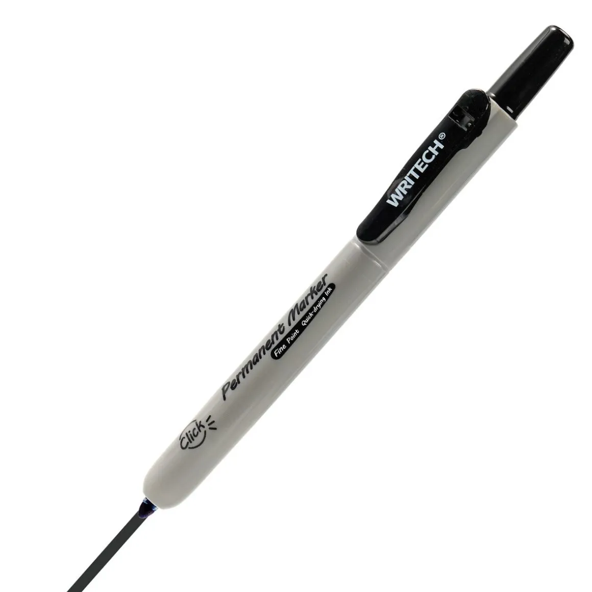 Writech märkpenna fine point 2 mm infällbar svart