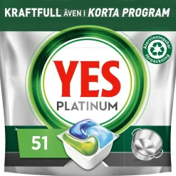 Yes Platinum All In One maskindiskmedel, 51-pack